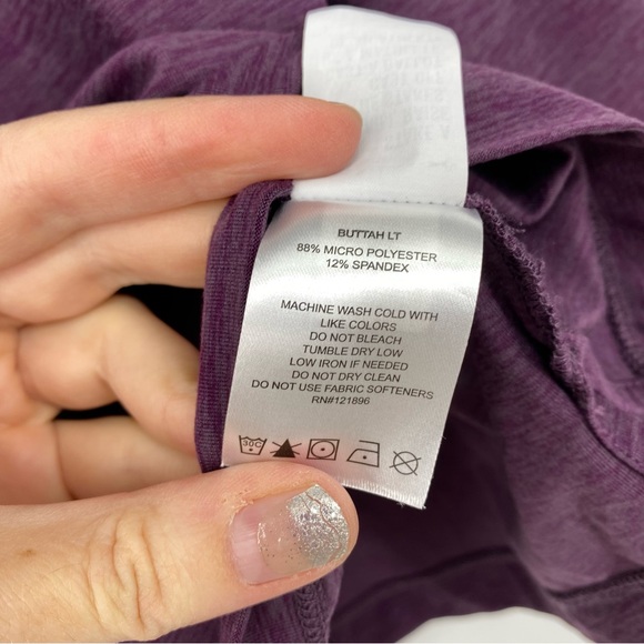 Title Nine Grace Raglan Tee Long Sleeve Purple - Picture 8 of 9